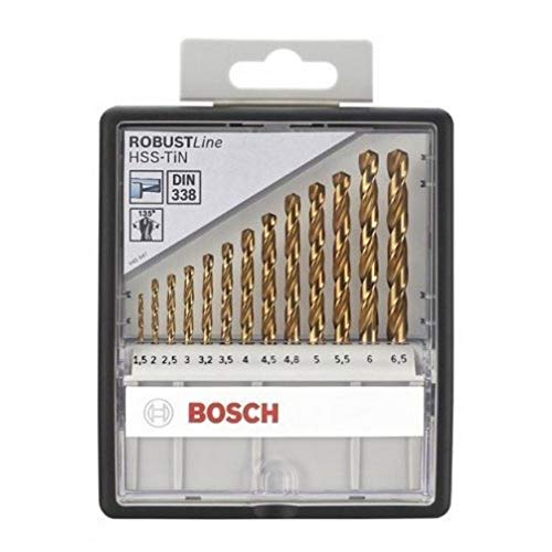 Black Friday Sale 2022 Bosch 2607010539 Metal Drill Bit-Set"Robust Line" Hss-Tin 13 Pcs