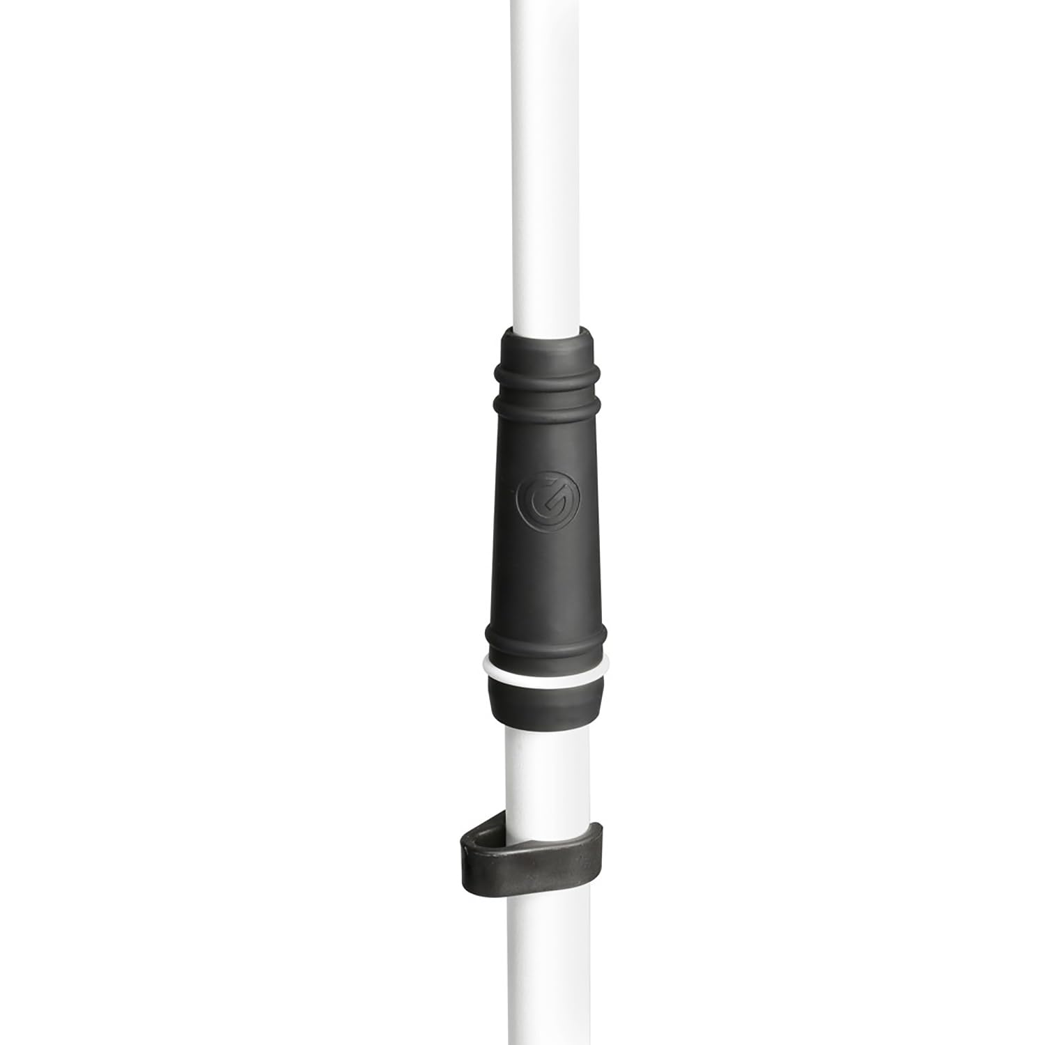 Gravity MS 4322 W - Asta microfonica con treppiede con base ripiegabile e portamicrofono estraibile a 2 punti bianco