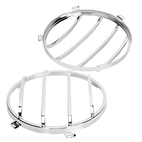 JK Unlimited Headlights Front Fog Lamp Hood Guards Enhancing Appearance 3 Colors Available (Bright Color)