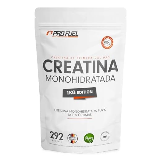 Creatina monohidratada en polvo 1kg / 1000g - calidad micronizada - óptimamente dosificada - creatina pura sin aditivos - 100% vegana - para 292 dias