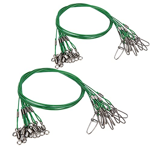 RiToEasysports Fishing Wire Line Leash Anti Bite Steel miniatura 1