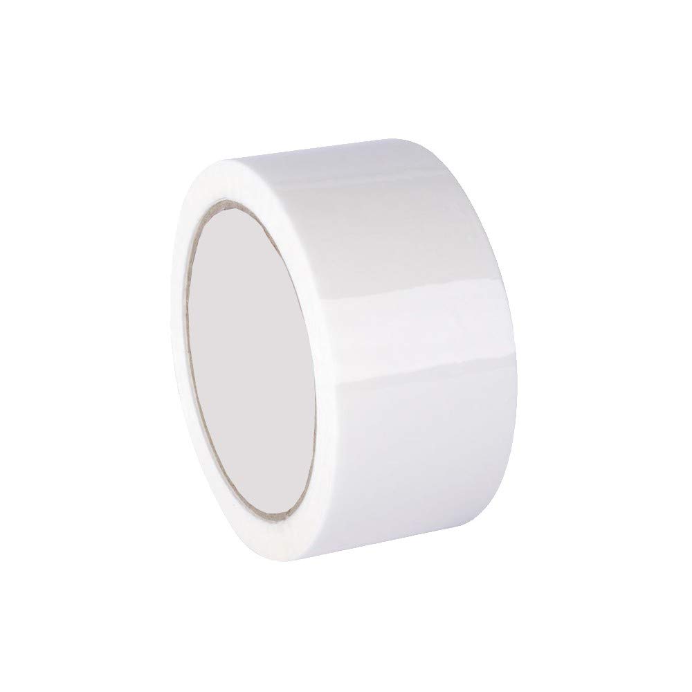 Pack 36 rollos precinto blanco XXL. 132m de largo x 48mm de ancho. Especial embalaje