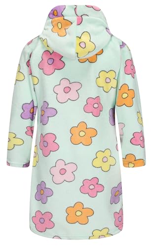 Image of Girls Soft Fleece Robes Plush Hooded Bathrobes Sleepwear for Kids 2-16 Years