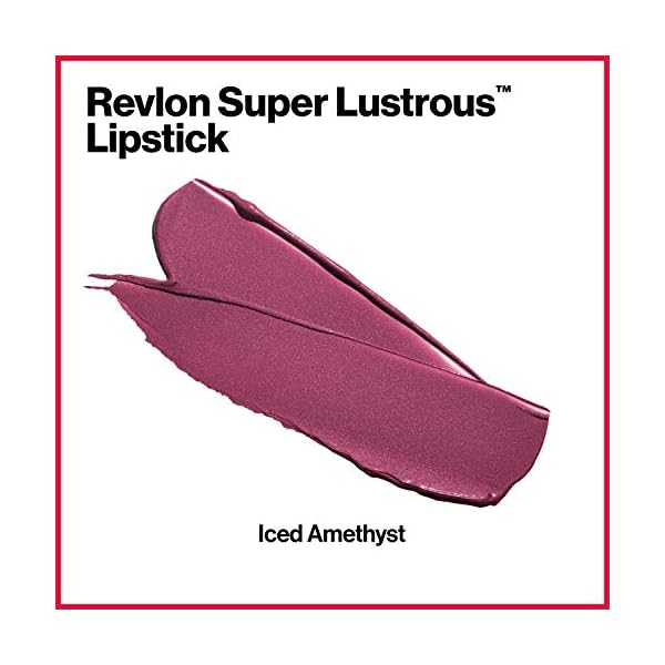 Revlon-Super-Lustrous-Lipstick-High-Impact-Lipcolor-with-Moisturizing-Creamy-Formula-Infused-with-Vitamin-E-and-Avocado-Oil-in-Plum-Berry-Pearl-Iced-Amethyst-625 Revlon Super Lustrous Lipstick, High Impact Lipcolor with Moisturizing Creamy Formula, Infused with Vitamin E and Avocado Oil in Berries, Iced Amethyst (625) 0.15 oz