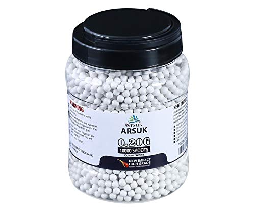 Billes Airsoft Arsuk 0.20g Biodégradables - 2000 BBs Haute Précision 6mm