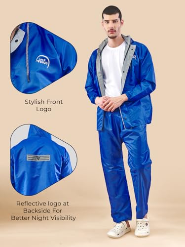 Image of LUX VENUS Reversible Rain Coat for Men.