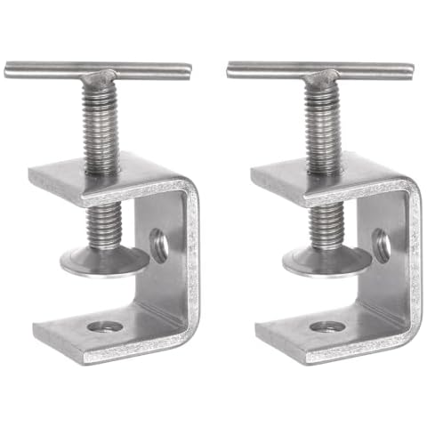 sourcing map Stainless Steel C-Clamp Set Cover