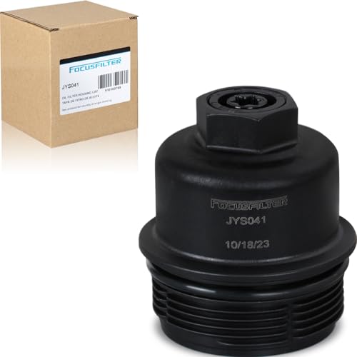 FOCUSFILTER 11428593190 OEM Grade Oil Filter Housing Cover Cap, for Mini Cooper 1.5L L3 / 2.0L L4 2020, Clubman 2.0L L4 2020, BMW X1, 228i & M235i Gran Coupe 2020-2021, X2 2019-2020