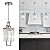 Lighceac Modern Brushed Nickel Pendant Light Fixture for Kitchen Island and Dining Room, Industrial Small Hanging Crystal Chandelier Light Fixture for Bedroom Entryway Living room Foyer Hallway 3-Pack
