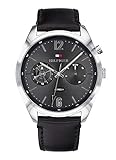 Tommy Hilfiger Reloj Multiesfera para Hombre de Cuarzo con Correa en Cuero 1791548