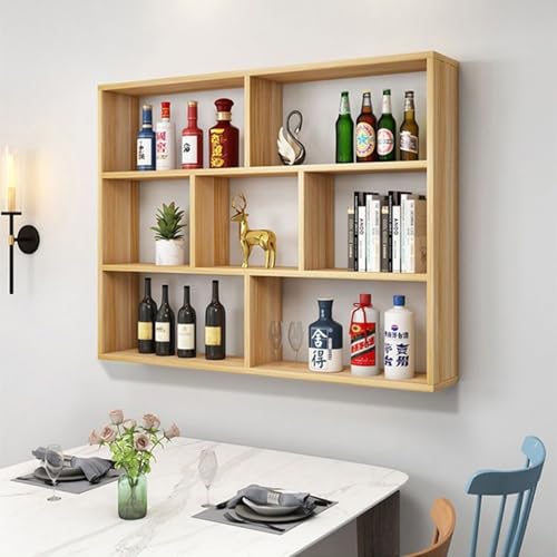 Soporte para botellas de vino para pared 100x15x100cm blanco miniatura 3