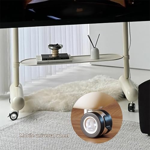 Soporte móvil de TV ajustable en altura y con ruedas miniatura 5