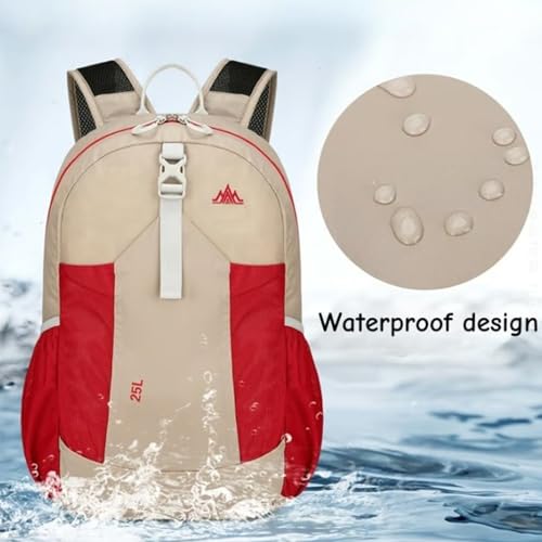 Mochila plegable impermeable ligera 25L negra miniatura 2