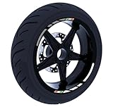 ✔️CONTENUTO: 8 adesivi a strisce per cerchioni di moto, auto. Bastano per 2 ruote . Adatte per cerchi da 15” pollici