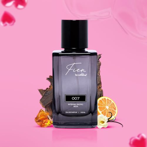 Image of FIEN 007 Perfume for Men | Oriental Oud Scent | 12 Hrs Long Lasting | mCaffeine Perfume | Fien Eau De Parfum with Oud, Sandal & Musk | perfume for men | Solid mCaffeine Premium & Luxurious Perfume - 100ml