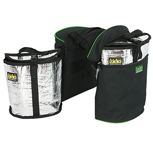 TrailMax Large Overnighter Saddlebags Package;Set of Saddlebags;Set W/Horn Bags;Set W/Cantle Bag; W/Detachable Cantle Bag;Insulated Saddle Bags for Horses;Western & Endurance Saddles; Green Piping - Thumbnail 3