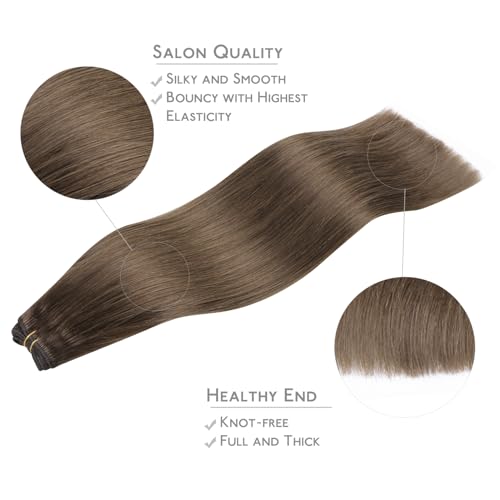 Image of WENNALIFE Sew in Hair Extensions Real Human Hair, Thick & Invisible Weft