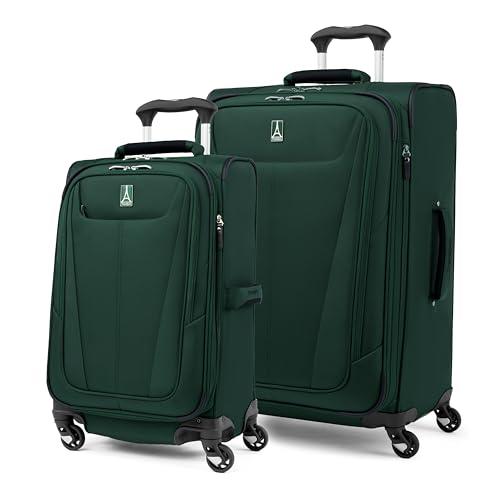 Image of Travelpro Maxlite 5 Softside Spinner Set, Forest, 2-Piece (21 /25) | Includes Carry-On & Medium Checked, Expandable Luggage With 4 Wheels, Lightweight & Versatile, Men & Women