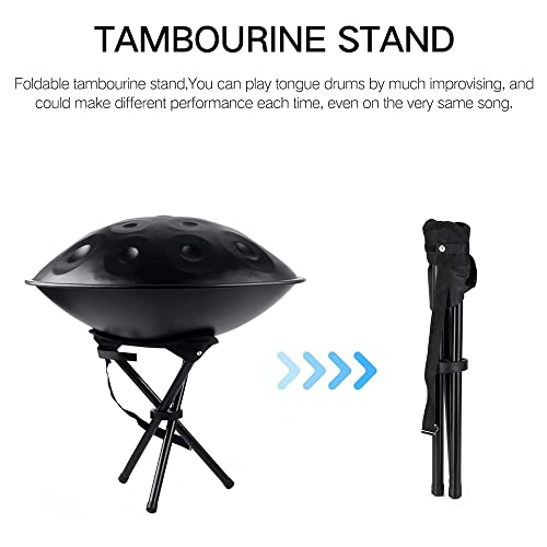 JINZUNBAO Handpan Drums Conjuntos D Minor 55,88 cm Tambor de mão com bolsa macia para panela, 2 mano