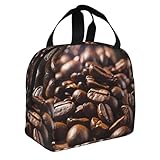 WZYWHJ Lunchtasche in Kaffeebohnen-Qualität, tragbar, isoliert, tragbar, robust