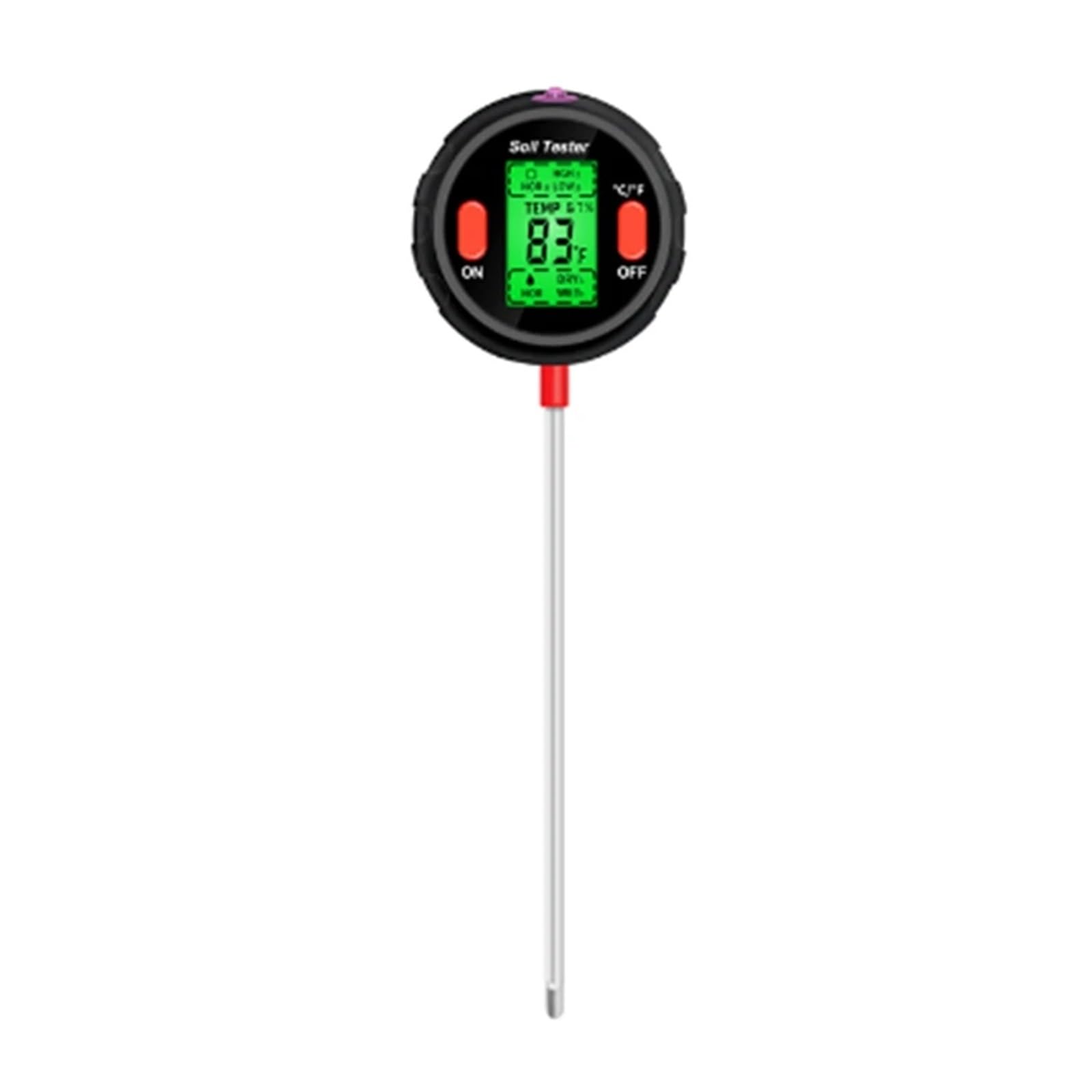 Tester Di Acidità Del Suolo Sensore Di Umidità Phmetro Del Suolo Nero 5 In 1 For Piante Fiori Attrezzo Da Giardino
