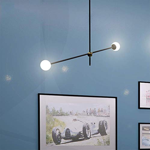 Xiao Fan * Araña Minimalista de Estilo del Norte de Europa y América Personalidad posmoderna Iluminación Línea de Hierro Forjado Geometría Sala de Estar Comedor Araña, Luz cálida, 9Head