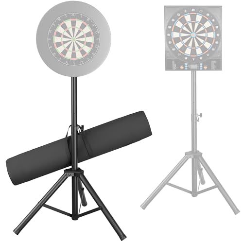 Sealong Heavy Duty Dartständer für Dartscheibe mit Tragetasche – Faltbar Dartscheibe Ständer Höhenverstellbar(106-200cm) – Tragbar Ständer für Klassische & Elektronische Dartboards – Extra Stabil