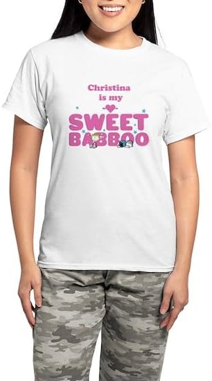 CafePress Peanuts Sweet Babboo Women's Novelty Cotton Pajama Set, Comfortable PJ Sleepwear