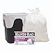 Handi-Bag HAB6FW130 Handi-Bag Super Value Pack, 8gal, 0.6mil, 22 x 24, White, 130/Box