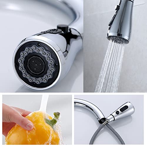 Mitigeur cuisine extractible chrome à 2 modes de sortie d'eau - 7