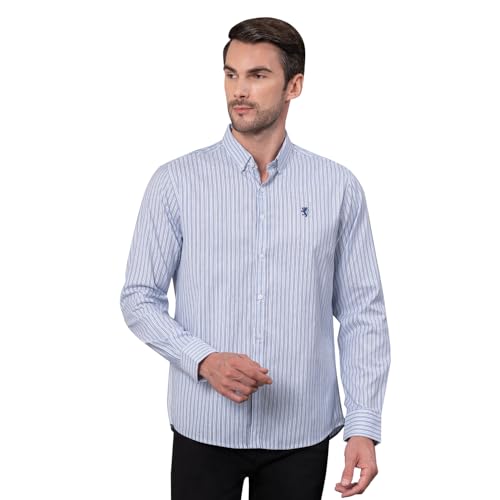Image of Red Tape Striped Regular Fit Shirt For Men | Comfortable & Stylish