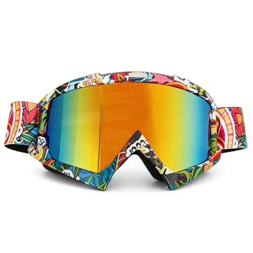 Image of Dirt Bike Goggles Motorcycle ATV Glass Riding Four Wheeler Offroad Mx Racing Helmet Goggles