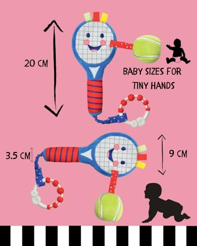 Raqueta de Tenis para Bebés de Peluche Suave miniatura 4