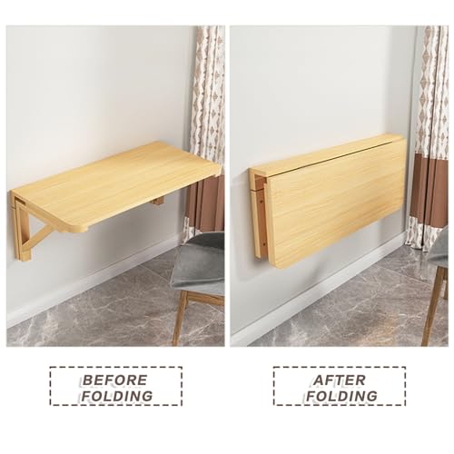 Table rabattable murale robuste gain de place pour bureau - 4