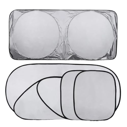 Couverture pare-brise de voiture anti-givre et pare-soleil complet 6 pièces