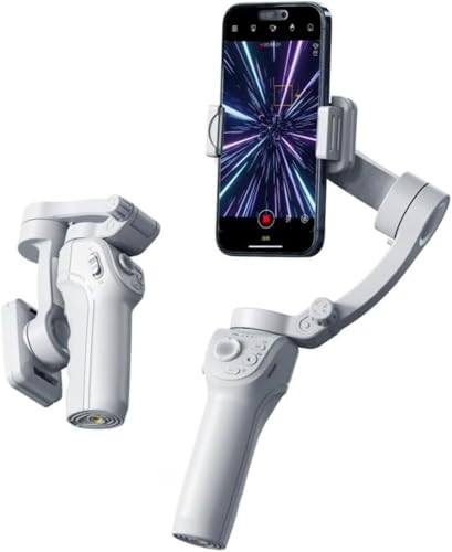 Aoasious スマホジンバル 3軸スタビライザー AI顔追跡 折りたたみ式 自撮り棒&三脚一体型 Vlog動画撮影 手ぶれ補正 最大300g対応 iPhone/Android対応 軽量コンパクト ブラック 旅行・ライブ配信向け