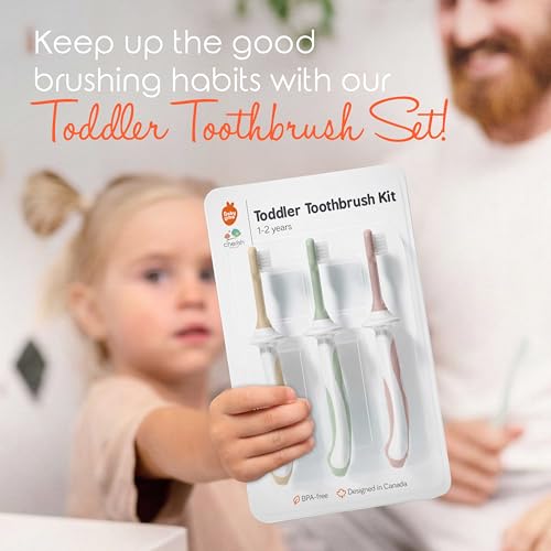 Image of Cherish Baby Care Baby Toothbrush (3-24 Months) - 3 Pack (Pink)