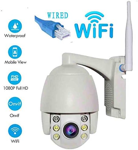 Mini Security Camera Outdoor Wireless WiFi HD Dome IP Camera 1080P 2.0MP IP66 Waterproof Onvif Day Night Full Colour CCTV Security Video Network Surveillance Camera System