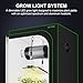 MELONFARM Grow Tent Complete Setup 2x2, 70W Full Spectrum LED Grow Light & 24