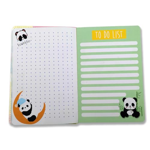 Image of COI Good Panda Cute Diary - 192 Pages Hardcover Journal Notebook for Kids, Girls & Panda Lovers
