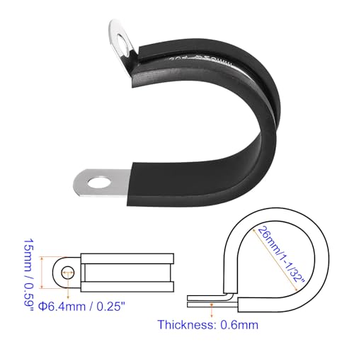 MACHSWON 24Pcs 1-1/32 Inch(26mm) Cable Clamp - Image 2