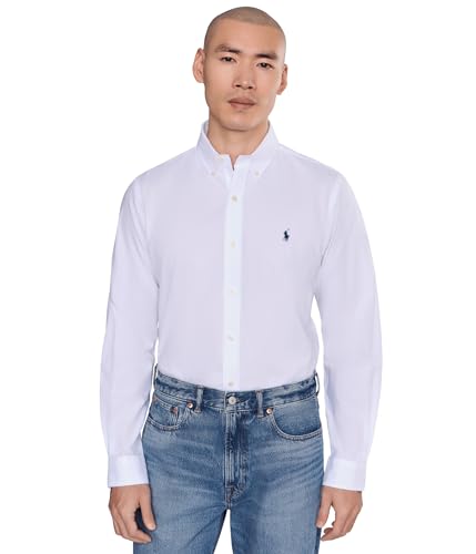 Image of POLO RALPH LAUREN Men's Slim Fit Stretch Poplin Shirt