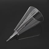 Outdoor Rain Gauge, Plastic Clear Conical Rain Measure Gauge Meter for Garden Yard with Stake, Easy