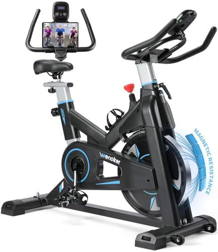 Wenoker Heimtrainer Fahrrad mit Magnetischem Widerstand, Indoor Fitnessbike...