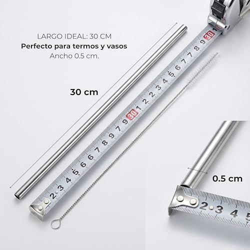 Opiniones y reviews de Popotes de Acero Inoxidable Walmart los 5 más buscados. 9 Imagen adicional