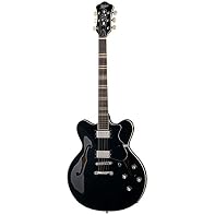 Based on the classic hofner verythin guitar body shape only 1.25" deep Centre block to help improve sustain and eliminate feedback Fitted with two full size humbucker pickups Individual volume and tone controls for each pickup Rosewood fingerboard wi...