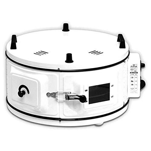 Davul Firin - Horno redondo con termostato (54 x 54 cm), color rojo Blanco