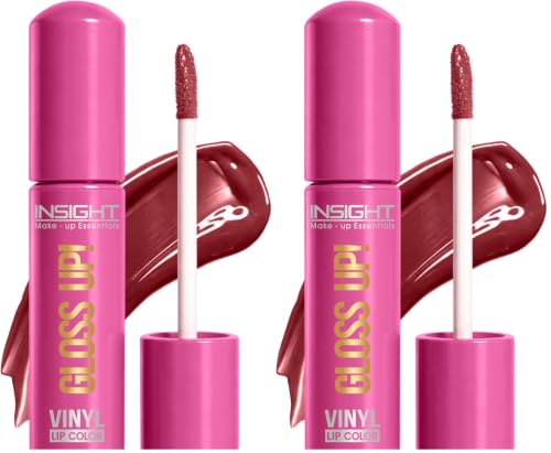Image of INSIGHT Gloss Up Lip Color - Peach Perfection | High-Gloss Finish | Non-Transfer | Smudge Proof | Rich Pigmentation | Lightweight, Long-Lasting Formula | All-Day Comfortable Wear (4g) (Pack of 2)