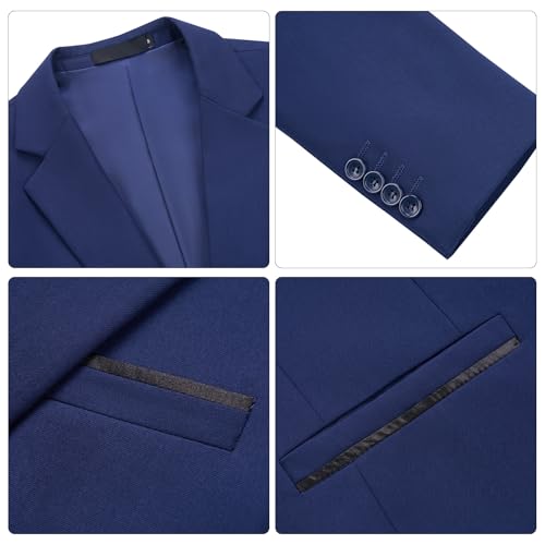 Autsel Mens Blazer 1 Button Casual Slim Fit Blazer Jacket Business Lightweight Suit Jackets Wedding Tuxedo - Image 6