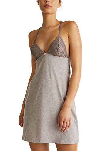 Preisvergleich Produktbild ESPRIT Chemise aus Jersey und Spitze